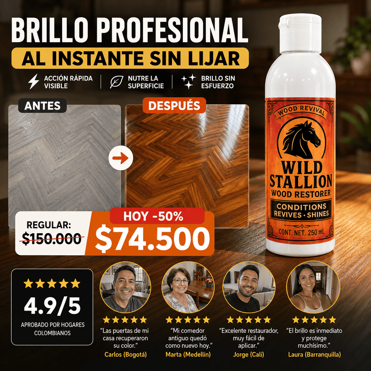 Agente de renovación y mantenimiento de muebles ✨
