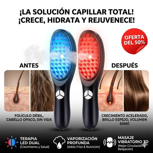 Cepillo vaporizador 3 en 1