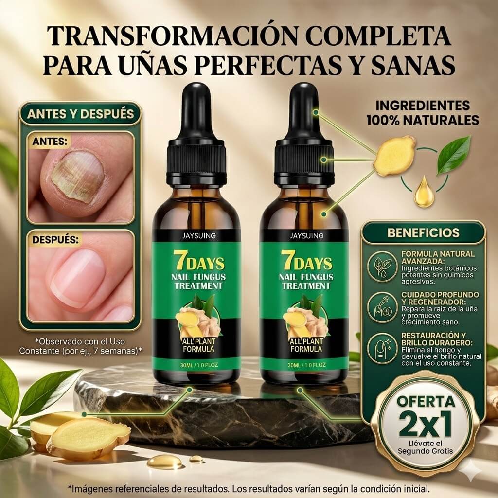 7Days Elimina Hongos - Cuida de tu uñas ya !!   ¡COMPRA 1 Y LLÉVATE OTRO GRATIS!