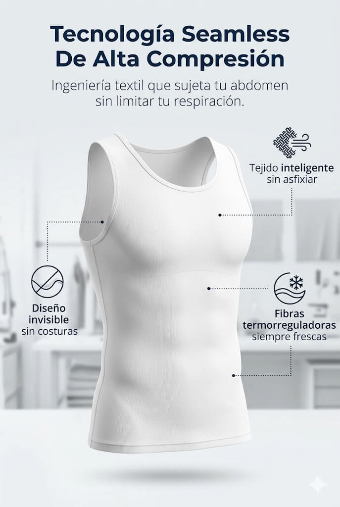 Moldea el cuerpo y sin mangas – Invisible bajo la ropa 🕶️